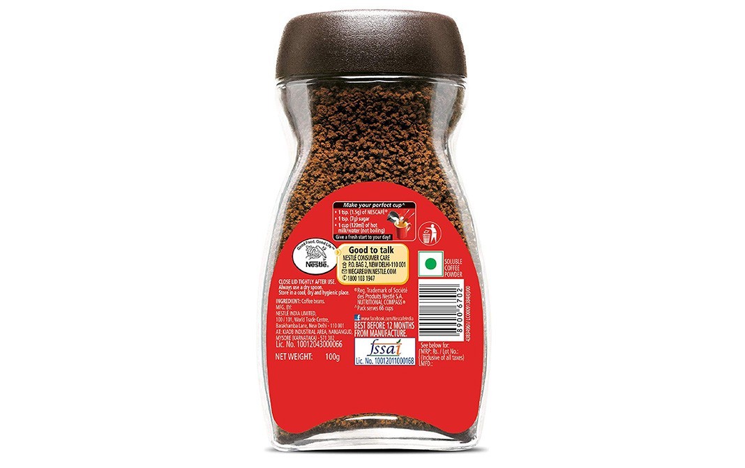 Nescafe Classic Coffee    Glass Jar  100 grams